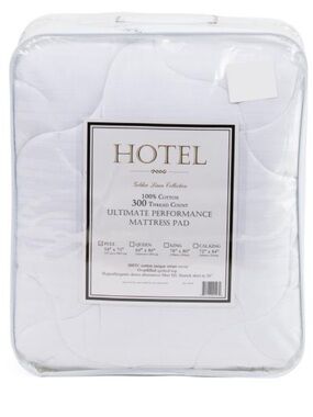 Hotel 300 Thread Count White Ultimate Performance Mattress Pad - White
